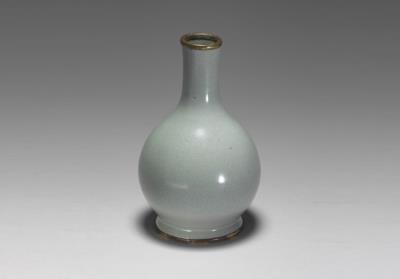 图片[2]-Gall-bladder-shaped vase with bluish-blue glaze, Ru ware, Northern Song dynasty, Late 11th- early 12th century-China Archive